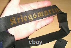 Early World War II German Navy (Kriegsmarine) Rating's Wire-weave Cap Tally Band