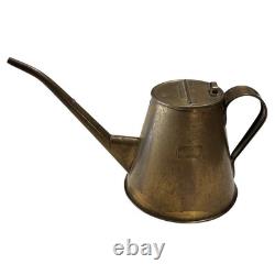 GERMAN KRIEGSMARINE 137 BRASS WATER PITCHER/ OILER WWII GERMAN NAVY Smudge Pot