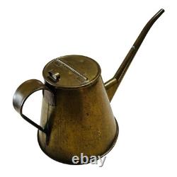 GERMAN KRIEGSMARINE 137 BRASS WATER PITCHER/ OILER WWII GERMAN NAVY Smudge Pot
