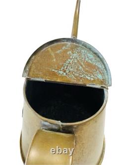 GERMAN KRIEGSMARINE 137 BRASS WATER PITCHER/ OILER WWII GERMAN NAVY Smudge Pot