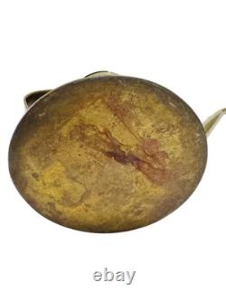 GERMAN KRIEGSMARINE 137 BRASS WATER PITCHER/ OILER WWII GERMAN NAVY Smudge Pot