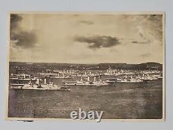 GERMAN Kriegsmarine Navy FLEET at Anchor Original Rare Photo WW1 Scapa Flow