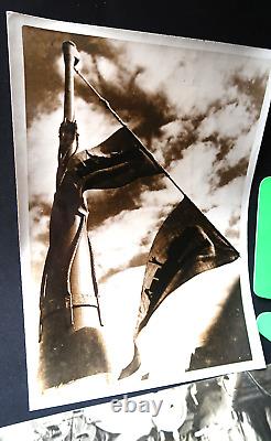 GERMAN NAVY KRIEGSMARINE MAINTENANCE SUBMARINE FLAGS U-BOOT CREW 40's PK PHOTOS
