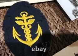 GERMAN WW2 Kriegsmarine Navy photos, post card, 2 insignia. Originals. 10 items
