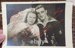 GERMAN WW2 Kriegsmarine Navy photos, post card, 2 insignia. Originals. 10 items