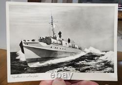 GERMAN WW2 Kriegsmarine Navy photos, post card, 2 insignia. Originals. 10 items