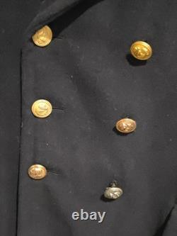 GERMAN WW2 Kriegsmarine Officer Wool Overcoat L Size