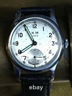 Genuine WWII German Kriegsmarine Alpina KM 592 Naval Military Wrist Watch