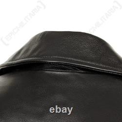 German Black Leather U-Boat Deck Jacket WW2 Repro Kriegsmarine Coat All Sizes