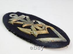 German Germany WW1 WW2 Navy Naval Kriegsmarine NCO Badge Patch A