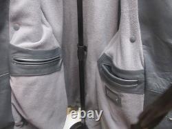 German Grey Steerhide Leather U-Boat Jacket WW2 Kriegsmarine 4xl Repro