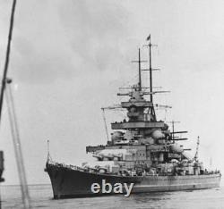 German Kriegsmarine Officers Mess Battleship Gneisenau Photograph Rouen 1944