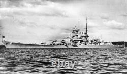 German Kriegsmarine Officers Mess Battleship Gneisenau Photograph Rouen 1944