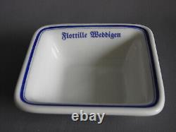 German Kriegsmarine U-boat flotilla Weddigen MARKED BAUSCHER WEIDEN SALAD PLATE