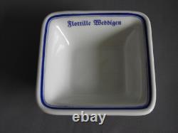 German Kriegsmarine U-boat flotilla Weddigen MARKED BAUSCHER WEIDEN SALAD PLATE