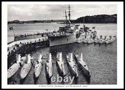 German Kriegsmarine U-boat flotilla Weddigen MARKED BAUSCHER WEIDEN SALAD PLATE