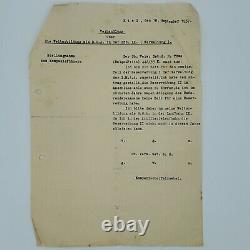 German Kriegsmarine WW2 officer artillery Wehrmacht transfer letter 1937 Kiel