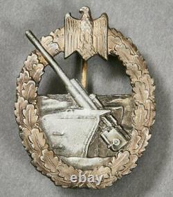 German Kriegsmarine WWII Coastal Artillery Badge