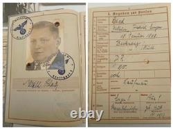 German Navy 1917 WW1 Militärpass And WW2 Wehrpass for Kriegsmarine WILHELM SCHAD