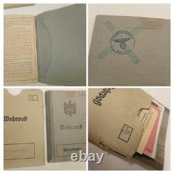 German Navy 1917 WW1 Militärpass And WW2 Wehrpass for Kriegsmarine WILHELM SCHAD