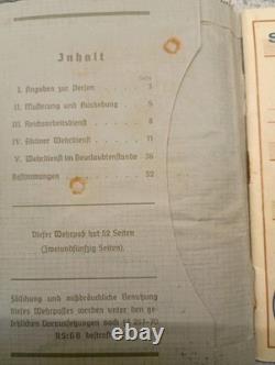 German Navy 1917 WW1 Militärpass And WW2 Wehrpass for Kriegsmarine WILHELM SCHAD