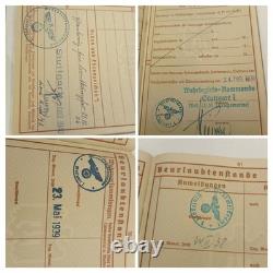 German Navy 1917 WW1 Militärpass And WW2 Wehrpass for Kriegsmarine WILHELM SCHAD
