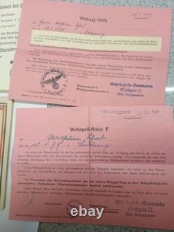 German Navy 1917 WW1 Militärpass And WW2 Wehrpass for Kriegsmarine WILHELM SCHAD