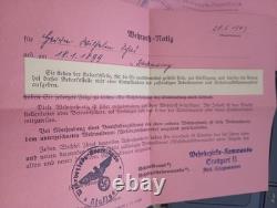 German Navy 1917 WW1 Militärpass And WW2 Wehrpass for Kriegsmarine WILHELM SCHAD