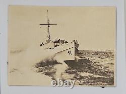 German Navy Kriegsmarine Photo Torpedo Boat Hull #11 Rare Photo WW2 At Sea