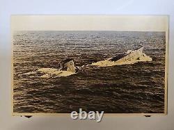 German Navy Kriegsmarine U-Boat Photo U-10 Surfacing Submarine 4 X 6 Original