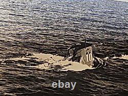 German Navy Kriegsmarine U-Boat Photo U-10 Surfacing Submarine 4 X 6 Original