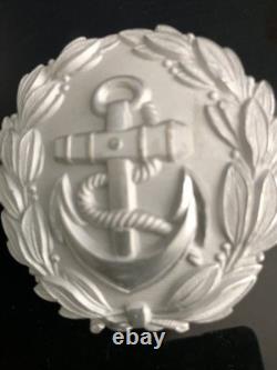 German Navy Kriegsmarine officer parade belt buckle silver tone WW2 3