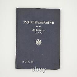 German Reichsmarine manual navy book Kriegsmarine 1933 WW2 catering regulations