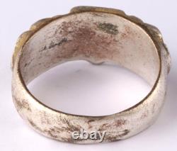 German Ring WW2 Iron cross WWII Germany Kriegsmarine Navy tobacco card Jewelry