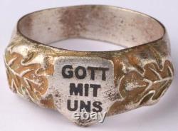 German Ring WW2 Iron cross WWII Germany Kriegsmarine Navy tobacco card Jewelry