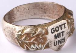 German Ring WW2 Iron cross WWII Germany Kriegsmarine Navy tobacco card Jewelry