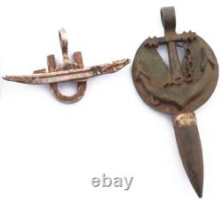 German Ring war period WW2 Kriegsmarine WWII Navy U-boat Anchor U-boor Skull