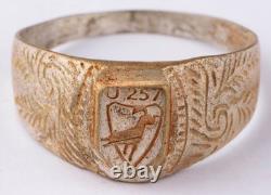 German U-boat ring U257 Wolf Dog WW2 naval submarine U-Boot Kriegsmarine Navy WW
