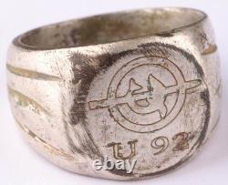 German U92 Fish Torpedo U-boat WW2 ring naval submarine U-Boot Kriegsmarine Navy