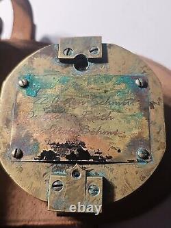 German WW2 German destroyer Z22 Anton Schmitt Kriegsmarine brass compass