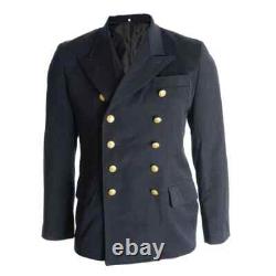 German WW2 Kriegsmarine Admiral Army Officer Tunic Repro Black Jacket