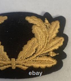 German WW2 Kriegsmarine Cap Cockade Naval Marine Officer Badge Wool Weave