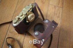German WW2 Leica German Kriegsmarine Navy Camera Wetzlar With Case & Strap