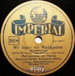 German WW2 March WIR LAGEN VOR MADAGASKAR Matrosenchor KRIEGSMARINE (1942) 78rpm