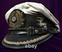 German WW2 Style u-boat Kriegsmarine Captain Visor Hat Cap U-563 Museum Quality