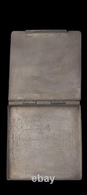 German WWII Angriff auf Aruba Trench art case Box 16. Februar 1942 Kriegsmarine