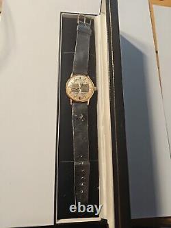 German WWII Kriegsmarine U-83 submarine Anker wrist watch mechanical gold plated