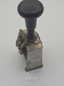 German WWII Number stamp automatic Kriegsmarine U -Boat waffe 1941 submarine