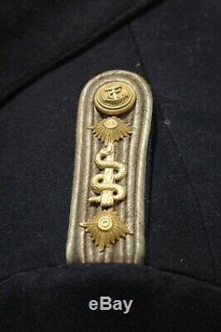 German WWII ORIGINAL Kriegsmarine Officers Named and Dated Greatcoat