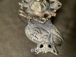 German World War II Naval Kriegsmarine Officers Lion Head Sword Candle Stick